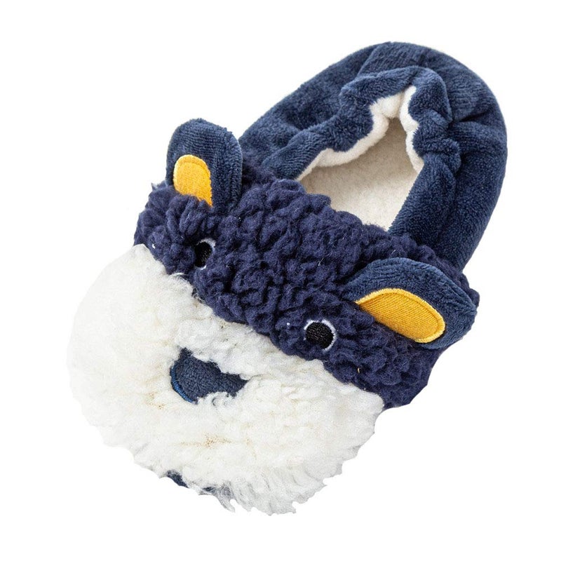 LZSYC Boys Doggy Slippers Indoor,5-6 Toddler Navy - Image 2